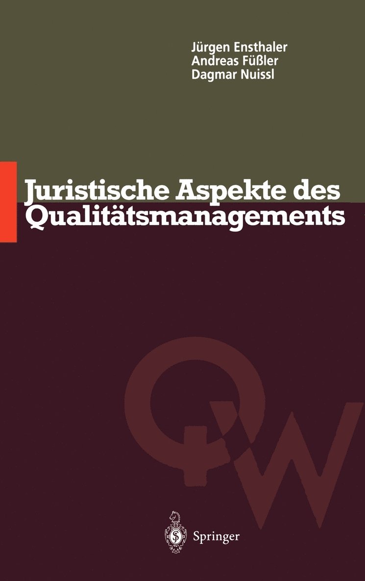 Juristische Aspekte des Qualitätsmanagements