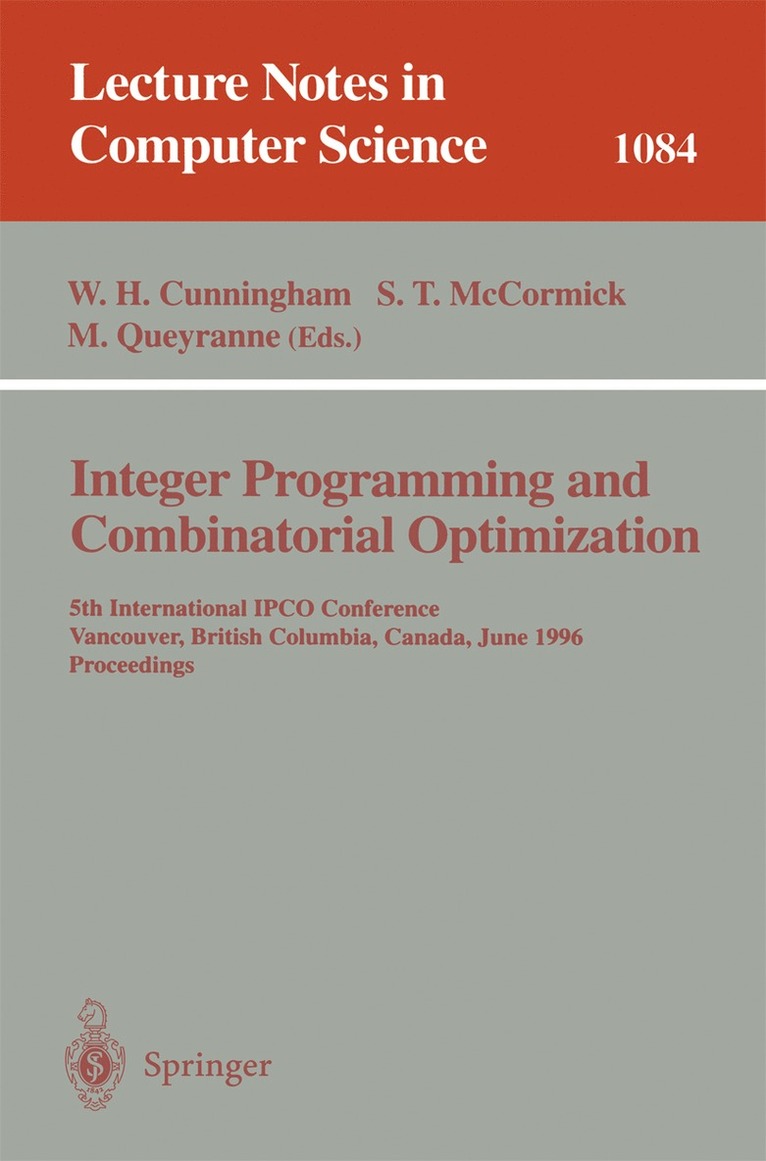 Integer Programming and Combinatorial Optimization
