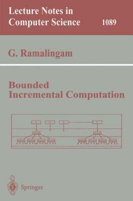 bokomslag Bounded Incremental Computation