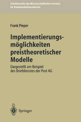 bokomslag Implementierungsmglichkeiten preistheoretischer Modelle