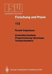 bokomslag Anwenderorientierte Programmierung fahrerloser Transportsysteme