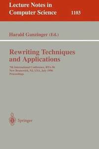 bokomslag Rewriting Techniques and Applications