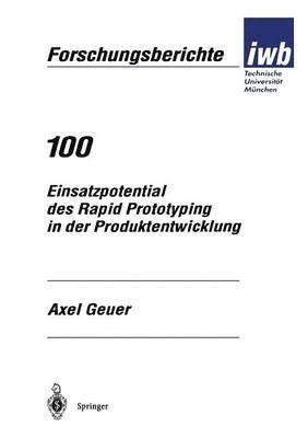 bokomslag Einsatzpotential des Rapid Prototyping in der Produktentwicklung