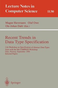 bokomslag Recent Trends in Data Type Specification