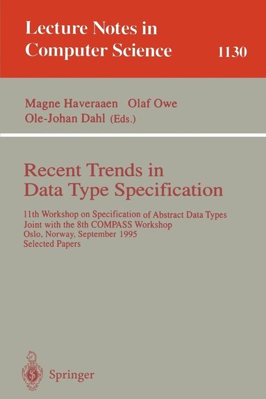 bokomslag Recent Trends in Data Type Specification