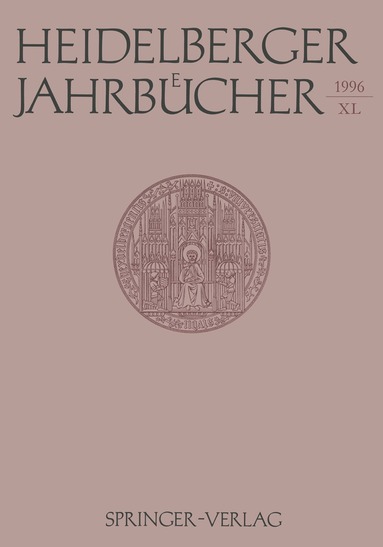 Helmuth Kiesel, Helmuth Kiesel - Heidelberger Jahrbücher, Häftad