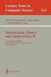 bokomslag Information Theory and Applications II