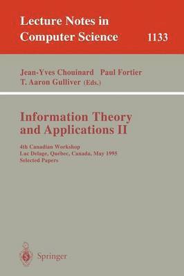 Information Theory and Applications II 1