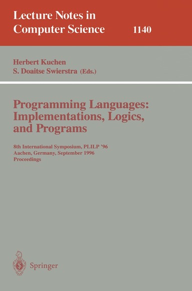 Herbert Kuchen, S.Doaitse Swierstra - Programming Languages: Implementations, Logics, and Programs, Häftad