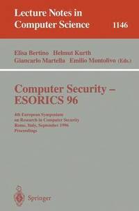 bokomslag Computer Security - ESORICS 96