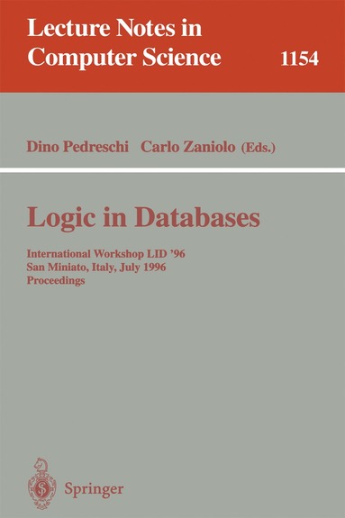 Dino Pedreschi, Carlo Zaniolo - Logic in Databases, Häftad