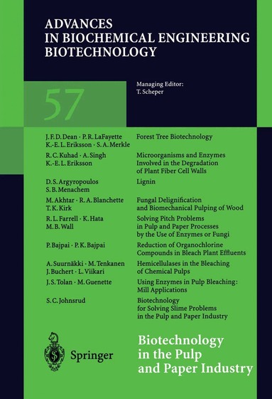Karl-Erik L. Eriksson - Biotechnology in the Pulp and Paper Industry, Inbunden