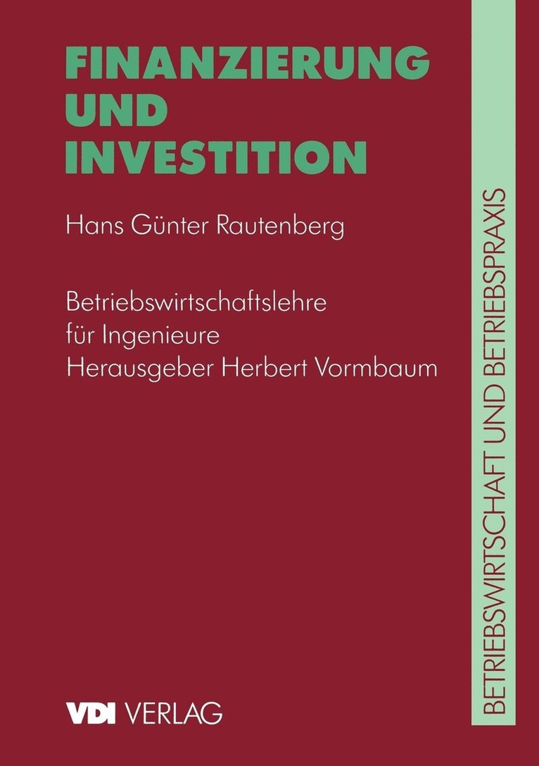 Finanzierung und Investition 1