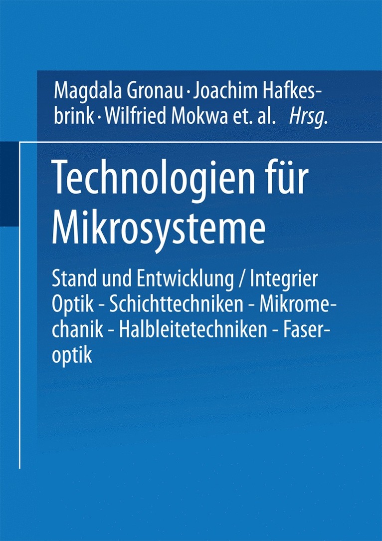 Technologien für Mikrosysteme