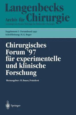 Chirurgisches Forum 97 fr experimentelle und klinische Forschung 1