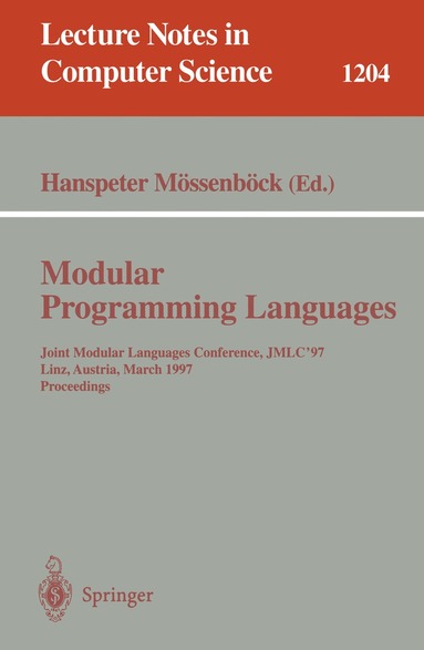 Hanspeter Mössenböck - Modular Programming Languages, Häftad