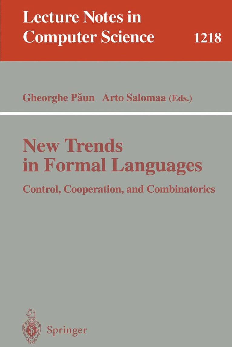 New Trends in Formal Languages 1