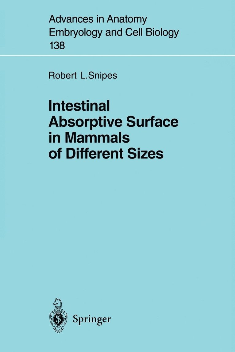 Intestinal Absorptive Surface in Mammals of Different Sizes 1