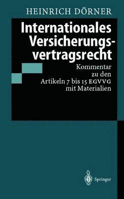 Internationales Versicherungsvertragsrecht 1