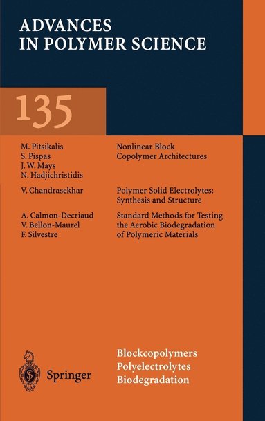 bokomslag Blockcopolymers, Polyelectrolytes, Biodegradation