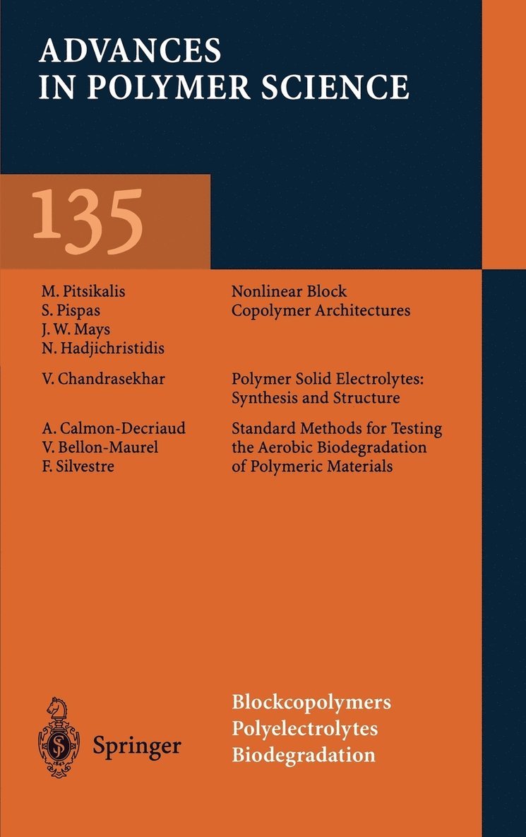 Blockcopolymers, Polyelectrolytes, Biodegradation 1