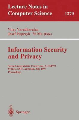 Information Security and Privacy 1
