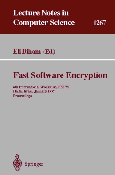 Eli Biham - Fast Software Encryption, Häftad