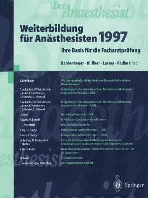 Der Anaesthesist Weiterbildung fr Ansthesisten 1997 1