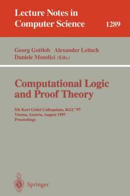 bokomslag Computational Logic and Proof Theory