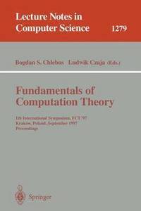 bokomslag Fundamentals of Computation Theory