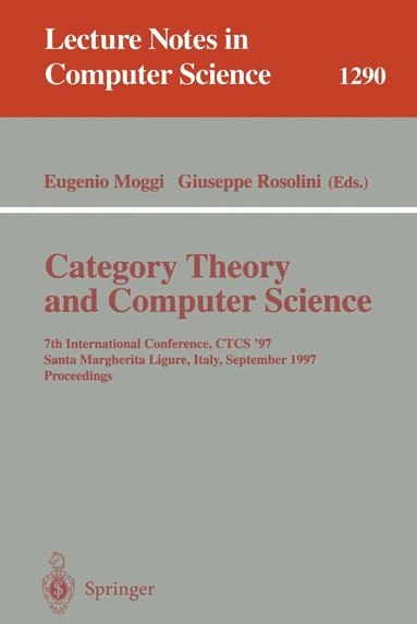 Eugenio Moggi, Giuseppe Rosolini - Category Theory and Computer Science, Häftad