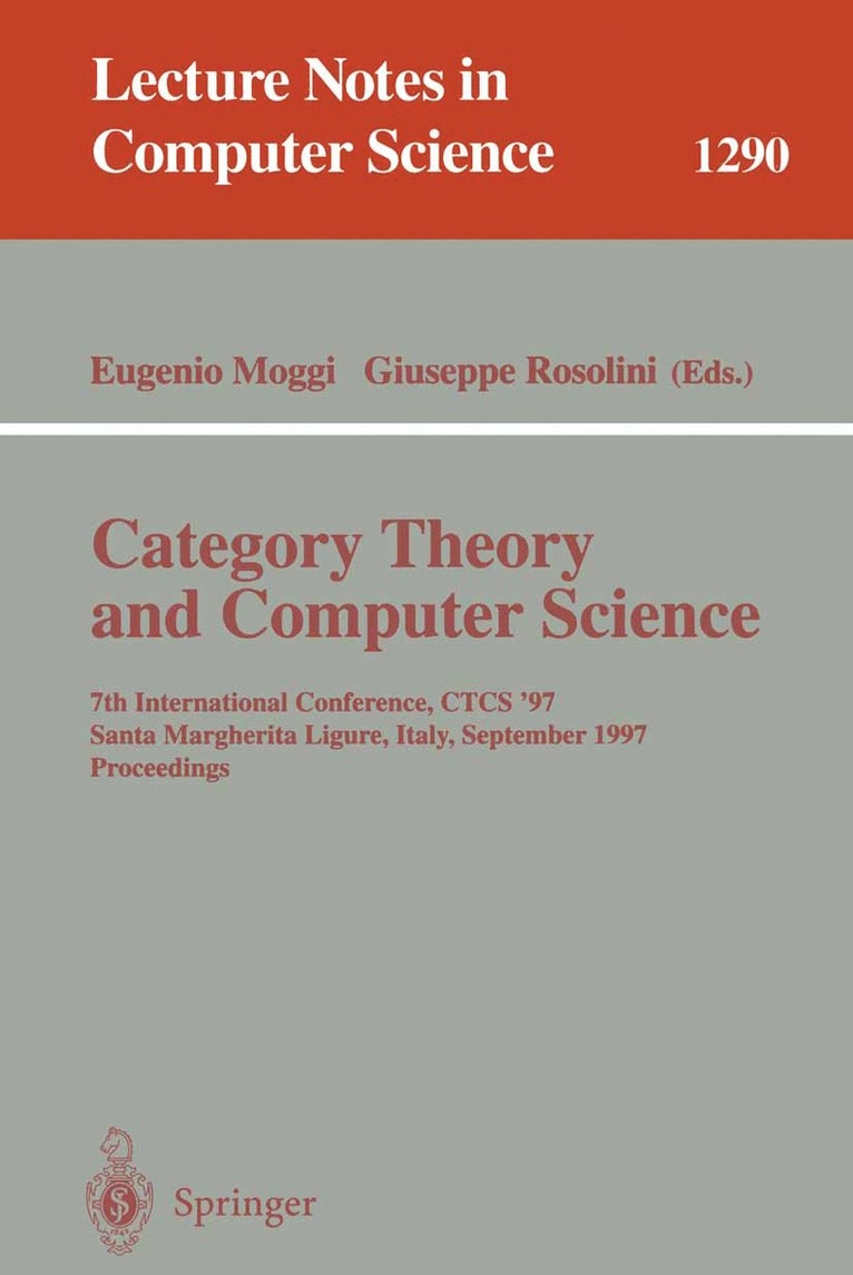 Category Theory and Computer Science 1