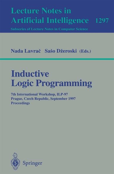 Nada Lavrač, Saso Dzeroski - Inductive Logic Programming, Häftad