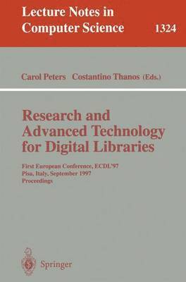 bokomslag Research and Advanced Technology for Digital Libraries