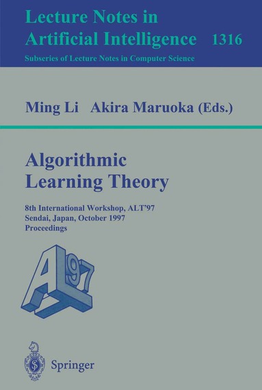 Ming Li, Akira Maruoka - Algorithmic Learning Theory, Häftad
