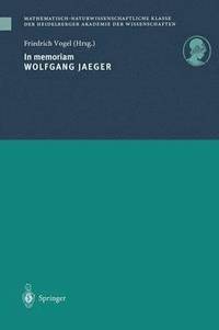 bokomslag In memoriam Wolfgang Jaeger