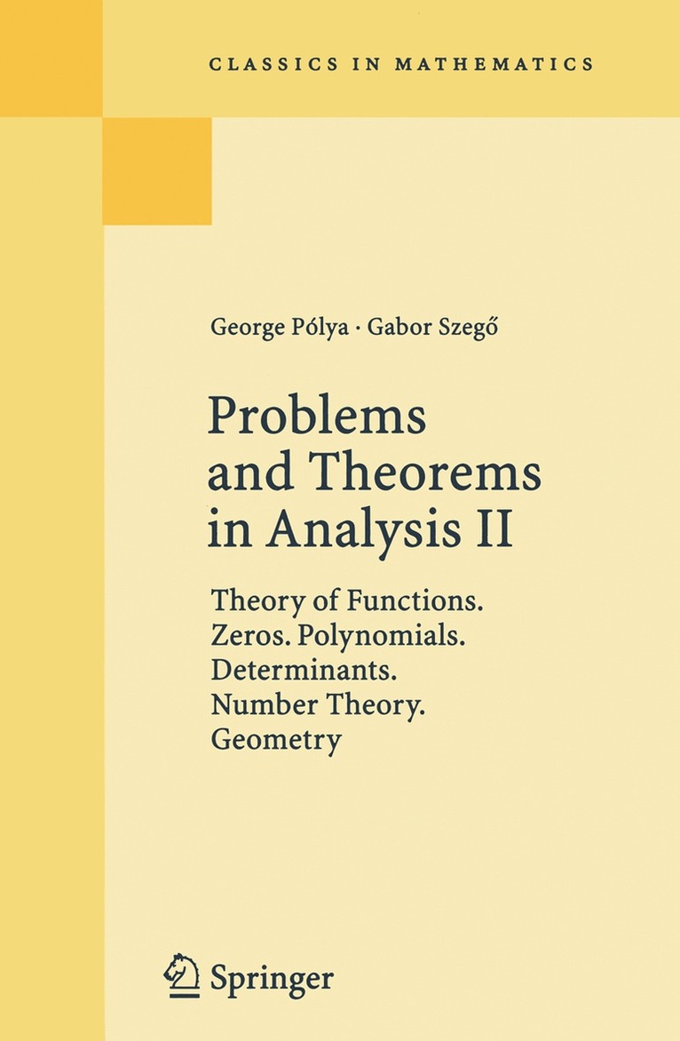 Problems and Theorems in Analysis II 1