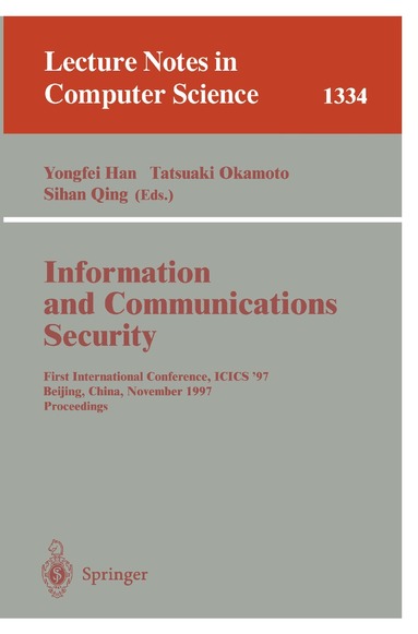 Yongfei Han, Tatsuaki Okamoto, Sihan Quing - Information and Communications Security, Häftad