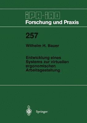 bokomslag Entwicklung eines Systems zur virtuellen ergonomischen Arbeitsgestaltung