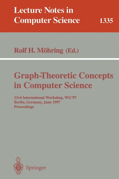 bokomslag Graph-Theoretic Concepts in Computer Science