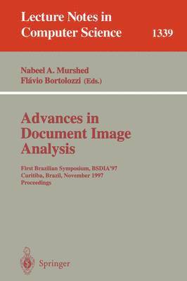 bokomslag Advances in Document Image Analysis