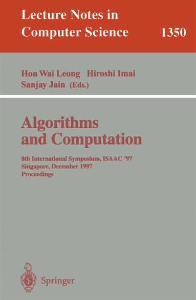 Hon Wai Leong, Hiroshi Imai, Sanjay Jain - Algorithms and Computation, Häftad