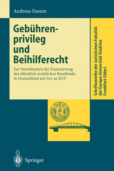 bokomslag Gebhrenprivileg und Beihilferecht