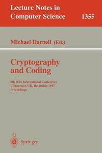 bokomslag Cryptography and Coding