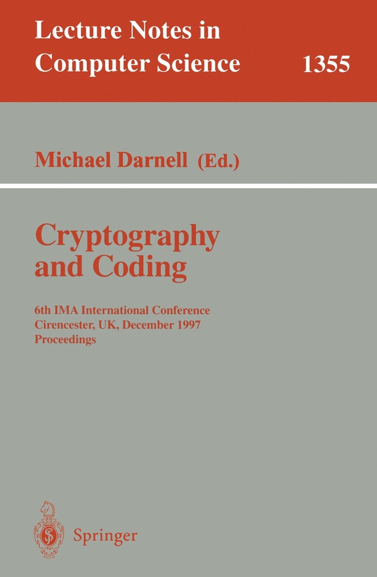 Cryptography and Coding