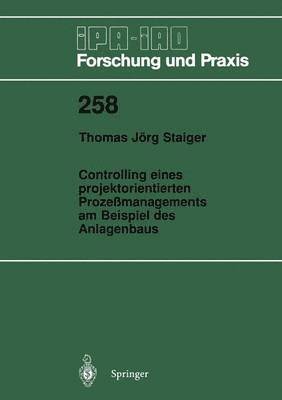 bokomslag Controlling eines projektorientierten Prozeßmanagements am Beispiel des Anlagenbaus
