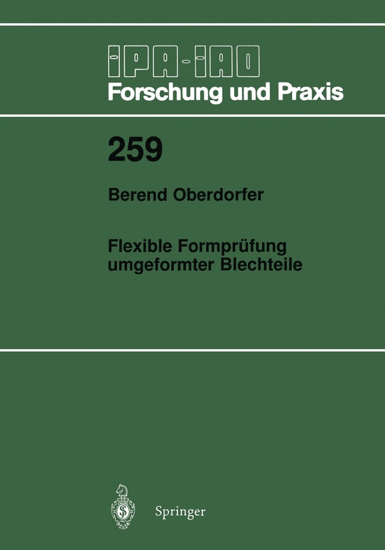 Berend Oberdorfer, Berend Oberdorfer - Flexible Formprüfung umgeformter Blechteile, Häftad
