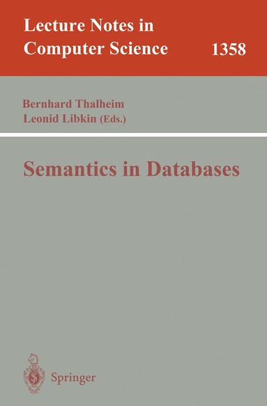 Bernhard Thalheim, Leonid Libkin - Semantics in Databases, Häftad