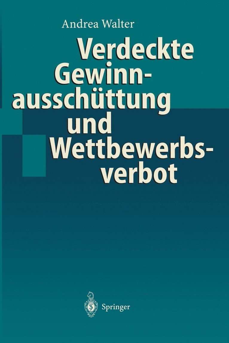 Verdeckte Gewinnausschttung und Wettbewerbsverbot 1