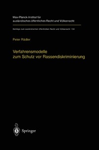 bokomslag Verfahrensmodelle zum Schutz vor Rassendiskriminierung